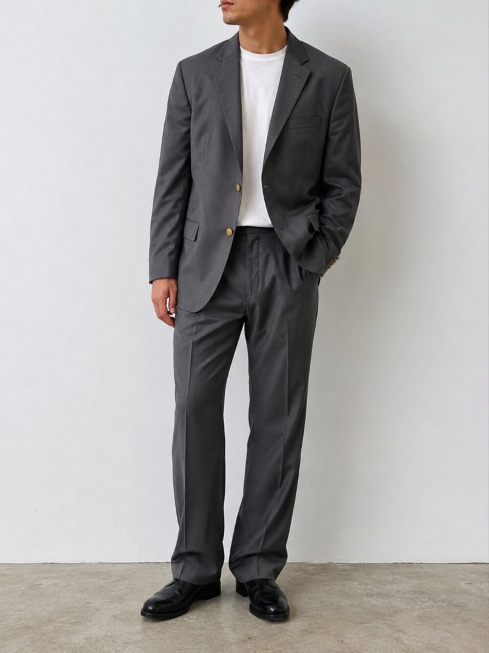 Petrocelli Wool Arthur Portly Men's 50 Blazer 50 Pants Business Formal